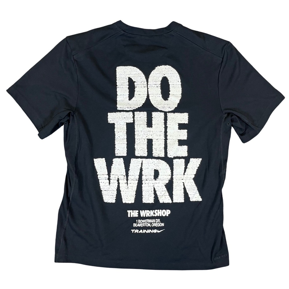 Nike T-Shirt Mens Medium Black Do The Wrk Training Dri-Fit DV9831-010